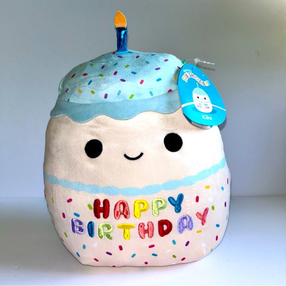 Squishmallows Toys Nwt Kiks The Happy Birthday Cake With Rainbow M 64d13ebfeb7e7a2299ade25b
